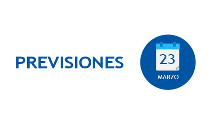 Agenda del Grupo Popular para el miércoles, 23 de marzo