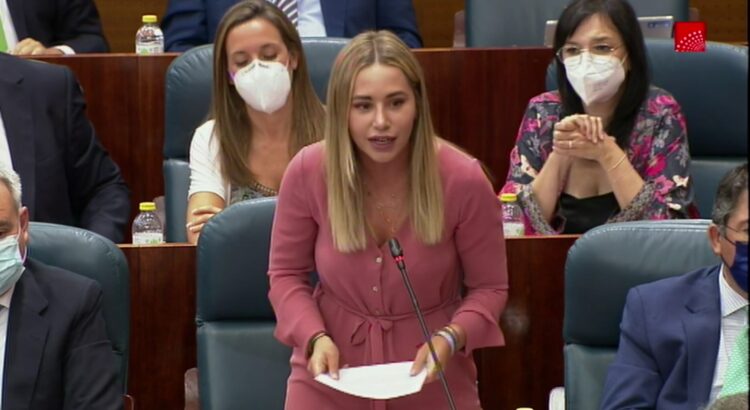 Noelia Núñez: “Estamos acostumbrados a que el Gobierno Central primero niegue una medida para luego acabar dándole la razón en todo a la presidenta Ayuso”