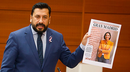 Díaz-Pache: “Sánchez va por todo el mundo con un séquito que parece el Príncipe de Zamunda, ha estado en Nueva York con un séquito de 107 personas, ¿alguien sabe qué hacían allí y cuánto ha costado?”