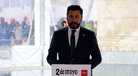 Díaz-Pache señala que hoy se celebra “un 2 de Mayo especial por el sectarismo patológico de Sánchez” y con “el PSOE-M aislado detrás del muro sin el apoyo de los madrileños»