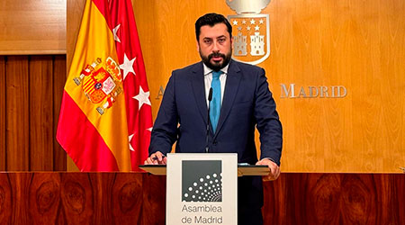 Díaz-Pache: “El señor Lobato dice que está en contra de todo tipo de corrupción, pero no actúa, y tiene mucho que decir con los casos que ha habido en Madrid”